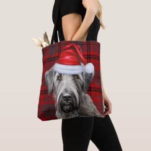 Bolso De Tela Lobo cerval Navidad Perro Rojo Cuadros Estacionale