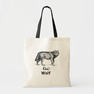 Bolso De Tela Lobo cherokee joven