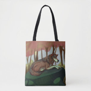 Bolso De Tela Lobo europeo