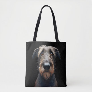 Bolso De Tela Lobo irlandés tonto y bandera irlandesa