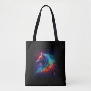 Bolso De Tela Lobo Magnífico