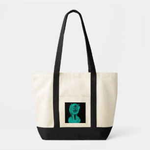 Bolso De Tela Lobo negro enojado en la noche