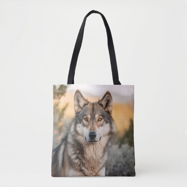 Bolso De Tela Lobo por naturaleza (Anverso)