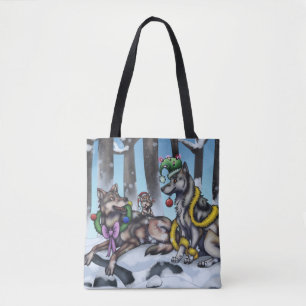 Bolso De Tela Lobos de vacaciones