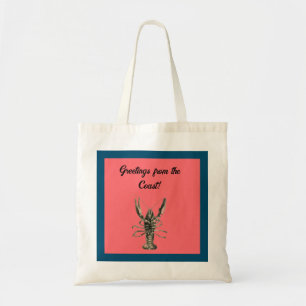 Bolso De Tela Lobster del Océano Afortunado, boceto de lápiz náu