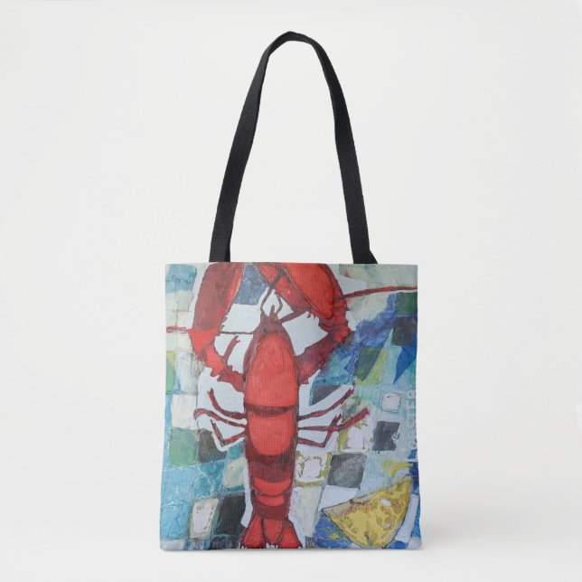Bolso De Tela Lobster Maine (Anverso)
