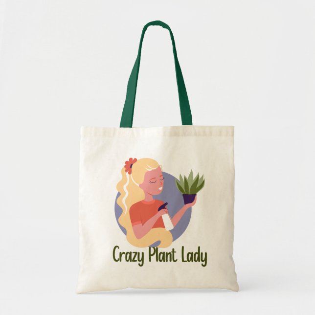 Bolso De Tela Loca planta Lady Tote Bag (Frente)