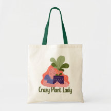 Loca planta Lady Tote Bag