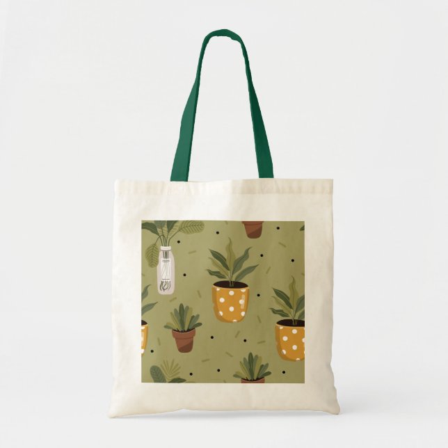 Bolso De Tela Loca Planta Lover (Frente)