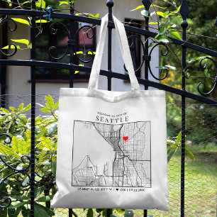 Bolso De Tela Localizador Seattle Love   BODA