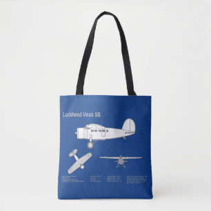 Bolso De Tela Lockheed Vega 5B - Planes de avión ABD