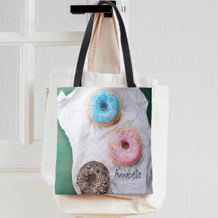Bolso De Tela Loco por los donuts Personalizado