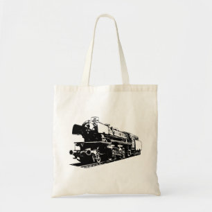 Bolso De Tela Locomotora de vapor - Contraste alto
