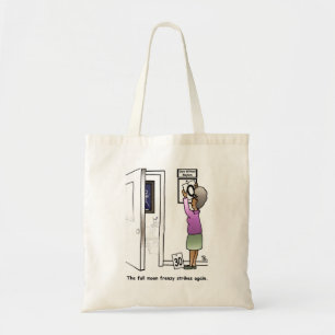 Bolso De Tela Locura de Luna Llena Divertida