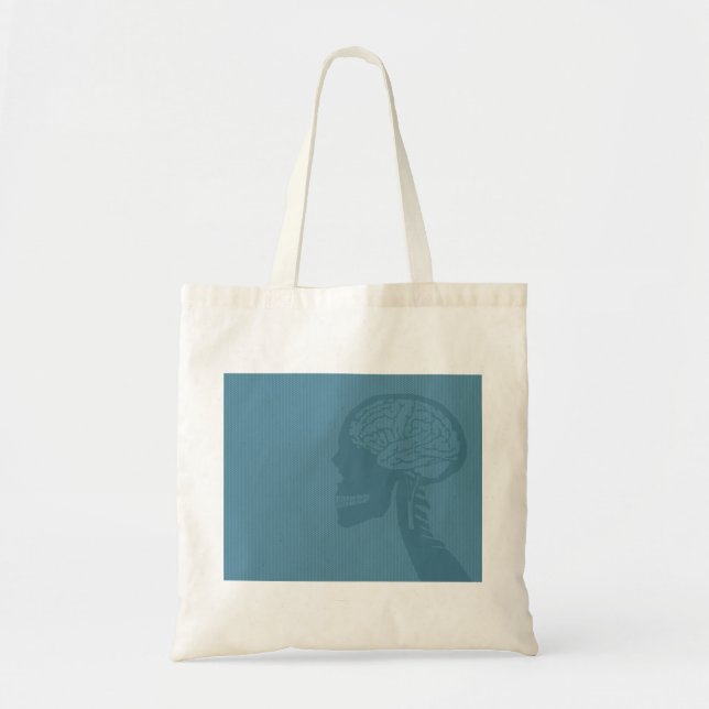 Bolso De Tela logarita azul (Frente)