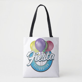 Bolso De Tela Logo azul retro Fiesta Celebración