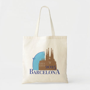 Bolso De Tela Logo de Barcelona