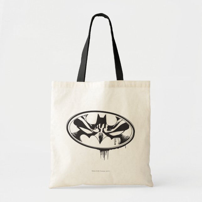 Bolso De Tela Logo de Batman Drip (Frente)