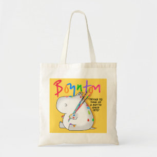 Bolso De Tela Logo de Boynton Hippo