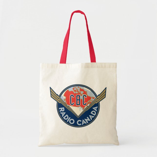 Bolso De Tela Logo de CBC Retro de los años 1940 (Frente)