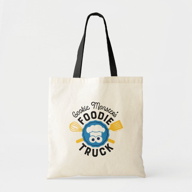 Bolso De Tela Logo de Cookie Monster's Foodie Truck (Frente)