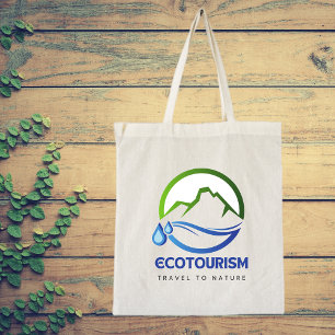 Bolso De Tela Logo de Eco Turismo Viaja a la Naturaleza