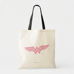 Bolso De Tela Logo De Floral Rosa De Mujer Maravilla