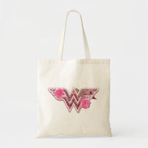 Bolso De Tela Logo De Flores De Camelia Rosa De Mujer Maravilla