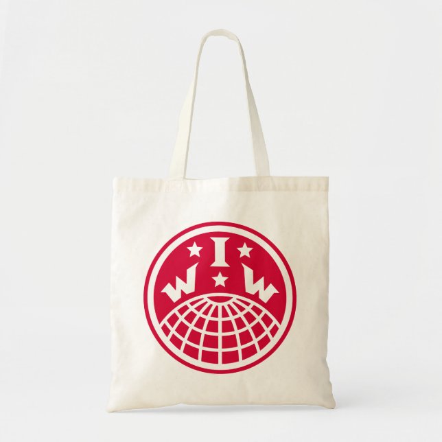Bolso De Tela Logo de IWW (Frente)