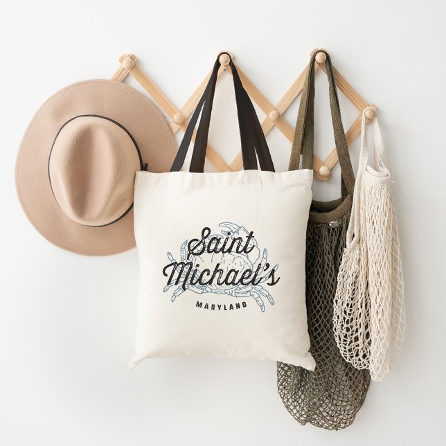 Bolso De Tela Logo de la cosecha de St. Michael Maryland (Subido por el creador)