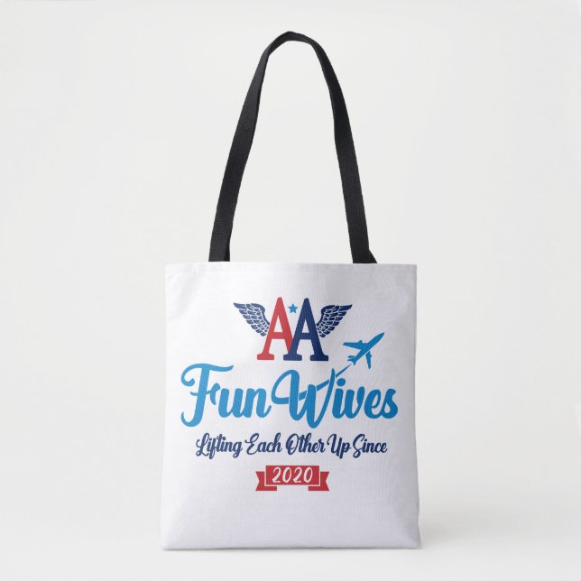 Bolso De Tela Logo de las esposas divertidas de AA (Anverso)