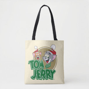 Bolso De Tela Logo de Tom y Jerry Holiday