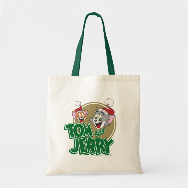 Bolso De Tela Logo de Tom y Jerry Holiday (Frente)