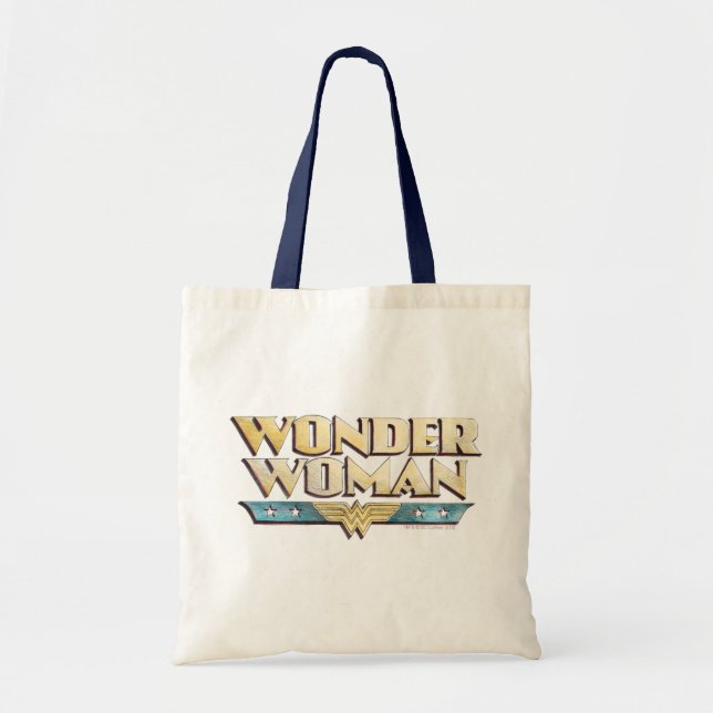 Bolso De Tela Logo de Wonder Woman Pencil (Frente)