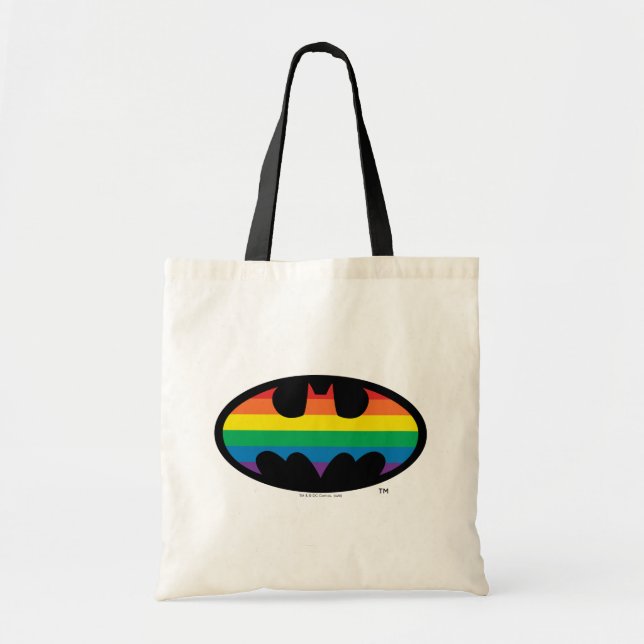 Bolso De Tela Logo del arco iris de Batman (Frente)