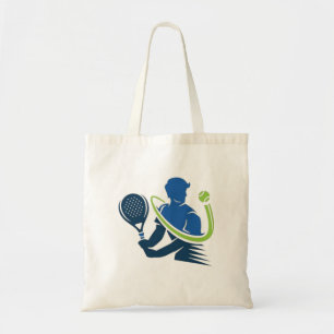 Bolso De Tela Logo del Club de Tenis - Acción dinámica, estilo d
