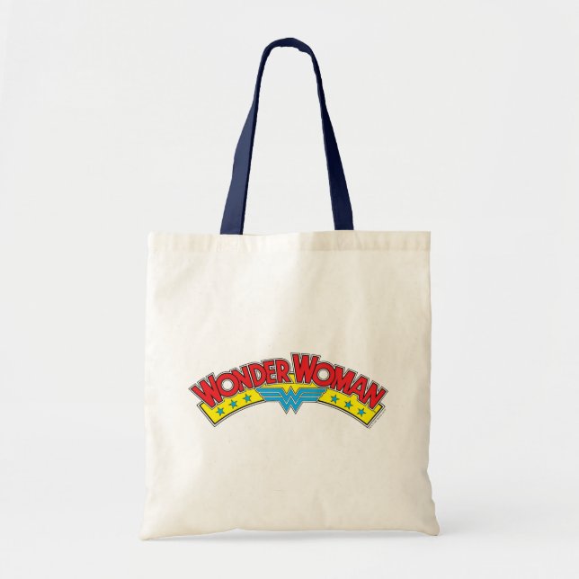 Bolso De Tela Logo del cómic de 1987 de Wonder Woman (Frente)