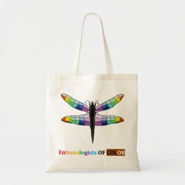 Bolso De Tela logo del dragón arco iris (Frente)