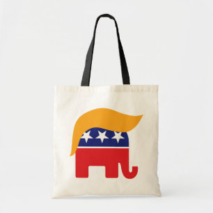 Bolso De Tela Logo del elefante del Partido Republicano con el p