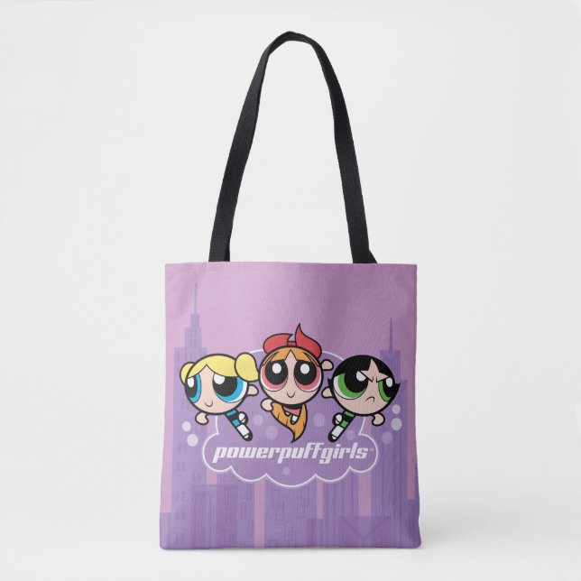 Bolso De Tela Logo del equipo de Chicas Powerpuff (Anverso)