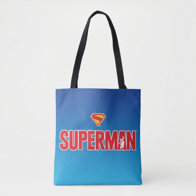 Bolso De Tela Logo en negrita de Superman clásico (Anverso)