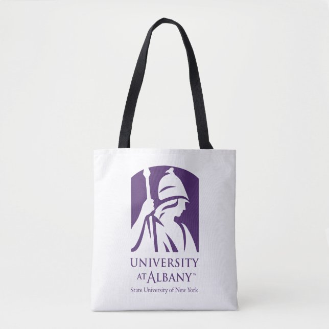 Bolso De Tela Logo icónico de la Universidad de Albany (Anverso)