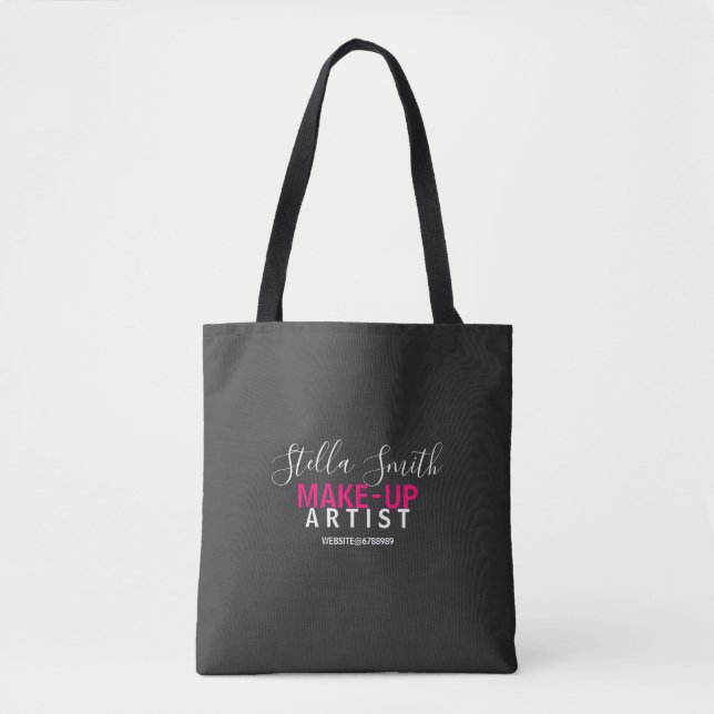 Bolso De Tela logo Personalizado Artista de maquillaje Estándar (Anverso)