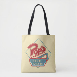 Bolso De Tela Logo rojo de la tienda "chock'Lit" del Pop