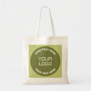 Bolso De Tela Logotipo cargado o diseño y texto editable Cualqui