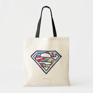 Bolso De Tela Logotipo colorido del bosquejo de Supergirl