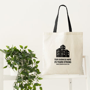 Bolso De Tela Logotipo Comercial de la Empresa Celebrando # Años