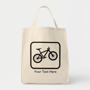 Bolso De Tela Logotipo de ciclismo de montaña de personalizable