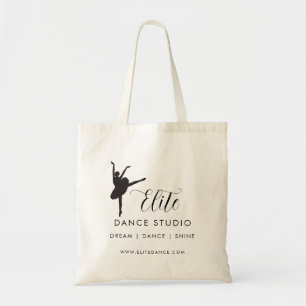 Bolso De Tela Logotipo de estudio de baile personalizado regalo