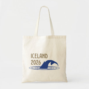 Bolso De Tela Logotipo de Islandia con cola de ballena para clie